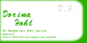 dorina hohl business card